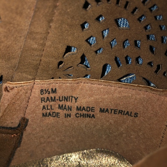 “Rampage” Brown Booties with beautiful cut outs! - Picture 3 of 3